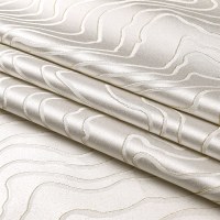 Additional picture of Jacquard Tablecloth Gold Ripple Pattern 70" x 180"