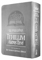 Tehillim Ateres Tzvi Silver Flexible Leatherette