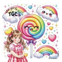 Additional picture of TGC Sticker Roll Assorted Designs Single Roll