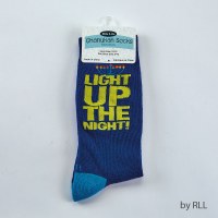 Chanukah Crew Socks "Light Up The Night" Adults Size 10-13