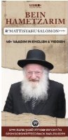 Rav Mattisyahu Salomon Vaadim Bein Hametzarim English Yiddish Series Volume 1 USB