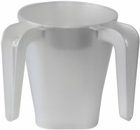 Plastic Wash Cup Pearl White 5.5"