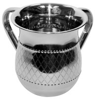 Stainless Steel Wash Cup Diamond Design