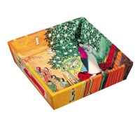Yair Emanuel Wooden Passover Matzah Plate- Figures Design