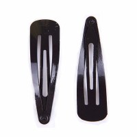 Additional picture of Strong Yarmulka Hair Clips Black 10 Pack