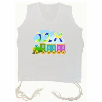 PerfTzit Undershirt Cotton Tzitzis Alef Bais Cloud Above Train Design Size 2