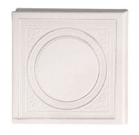 Birchas Hamazon Square Circle Design White Ashkenaz [Hardcover]