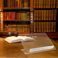 Additional picture of Lucite Tabletop Shtender Clear Ledge
