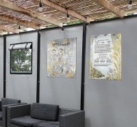 Additional picture of Vinyl Vesamachta Bechagecha Wall Hanging Sukkah Decoration 26" x 32"