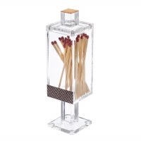 Additional picture of Lucite Matches Holder Magnetic Closure Gold