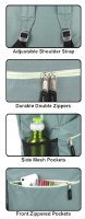 Additional picture of Knapsack Full Size Assorted Colors Single Piece 17" x 13"