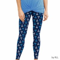 Additional picture of Chanukah Leggings for Adults Menorah Design One Size Fits Most