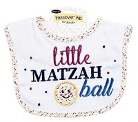Additional picture of Little Matzah Ball Embroidered Passover Bib