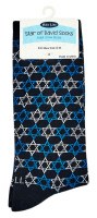 Additional picture of Star of David Adult Crew Socks Shoe Size 8-12