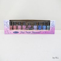 Additional picture of Candle Menorah Hand Painted Ceramic Nail Polish Design