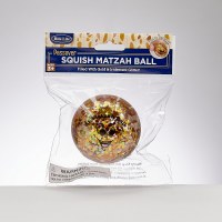 Additional picture of Squish Matzah Ball Metallic Glitter Toy 3"