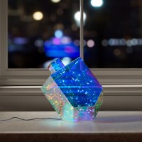 Additional picture of Chanukah Light Up Dreidel Decoration Battery Operated