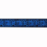 Additional picture of Tallis Wool Size 24 with Decorative Ribbon Blue and Silver 24" x 72"