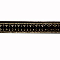 Additional picture of Tallis Wool Size 70 Decorative Ribbon Style #18 Black and Gold 60" x 80"