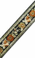 Additional picture of Tallis Wool Size 70 Decorative Ribbon Style #1 Black and Gold 60" x 80"