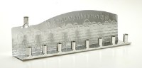 Additional picture of Tin Candle Menorah Silver Color Bulk Pack 25 Count