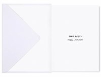 Additional picture of Chanukah Greeting Card Glitter CHANUKAH! 5 Pack