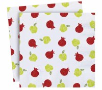 Additional picture of Happy New Year Napkins Apple Pomegranate Theme 16 Count