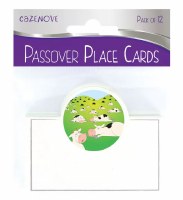 Additional picture of Passover Place Cards Ten Plagues Design 10 Count