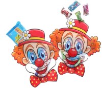 Additional picture of Purim Treat Bags Clown Design 6 Count