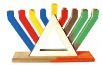 Additional picture of Wood Candle Menorah Create Your Own Kit 12" x 6"