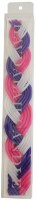 Additional picture of Havdalah Candle Pink Purple and White Flat Braid 11"