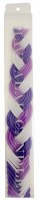Additional picture of Havdalah Candle Purples and White Flat Braid 11"