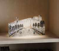 Additional picture of Lucite Tabletop Mearas Hamechpela Block Gold