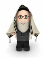 Additional picture of Mitzvah Kinder Puppet Mentchees Rebbe and Sefer Torah Characters
