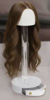 Additional picture of Lucite Classic Wig Head Accessories Compartment Large Size 19.5"