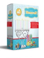 Additional picture of Silver Plated Candle Menorah Mini Set