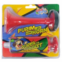 Additional picture of Purim Air Pump Horn Jumbo Size 7.5"