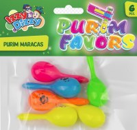 Additional picture of Purim Maracas Purim Favor 6 Pack