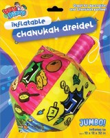 Additional picture of Inflatable Dreidel Hanging Decoration Jumbo Size Multi Color 32"