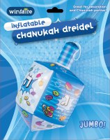 Additional picture of Inflatable Dreidel Hanging Decoration Jumbo Size Blue 32"