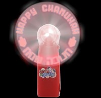 Additional picture of LED Handheld Fan Chanukah Theme Assorted Colors 1 Piece