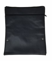 Additional picture of Faux Leather Tefilllin Tote Bag Extra Large Black