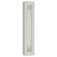 Additional picture of Polyresin Mezuzah Case Rectangle Shape Smooth Stone Look Gray 12cm