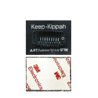 Additional picture of Stick On Keep-Kippah Yarmulka Clip Black Single Piece