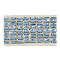 Additional picture of Satin Atara Crystal Rectangle Shape Blue 3.5"