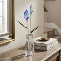 Additional picture of Crystal BlueTulip in Vase 10"