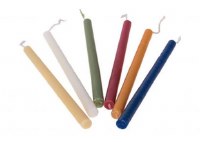 Additional picture of Chanukah Candles Tall Colorful 44 Count Box