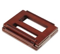 Additional picture of Shalsheles Wooden Tabletop Shtender Book Stand Adjustable 3 Position 2 Tone Dark Oak