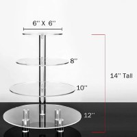 Additional picture of Acrylic Cake Stand Round 4 Tier