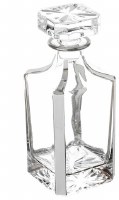 Additional picture of Crystal Decanter with 6 Cups Set Pristine Design Silver